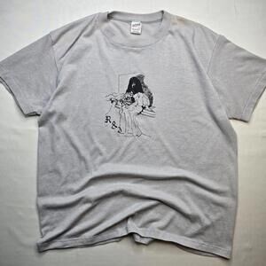 Rare VTG Milton Glaser Romeo & Juliet Tee L Sportswear 50/50 Gray Made USA 80s